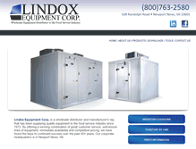 Tablet Screenshot of lindoxequipment.com